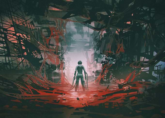 futuristic woman