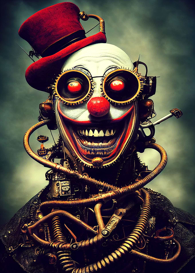 Steampunk Evil Clown 11