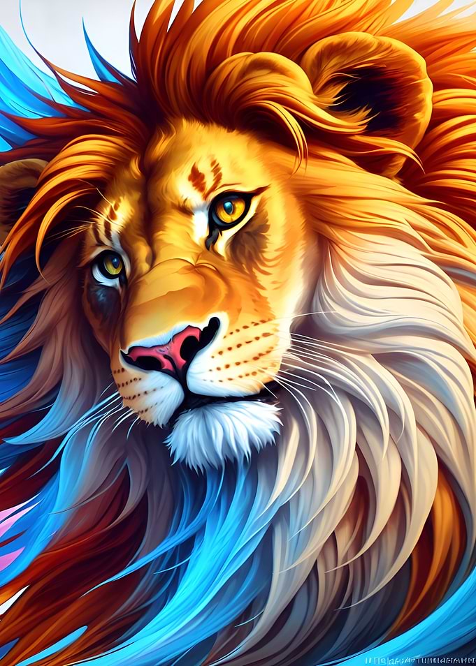 a lion head