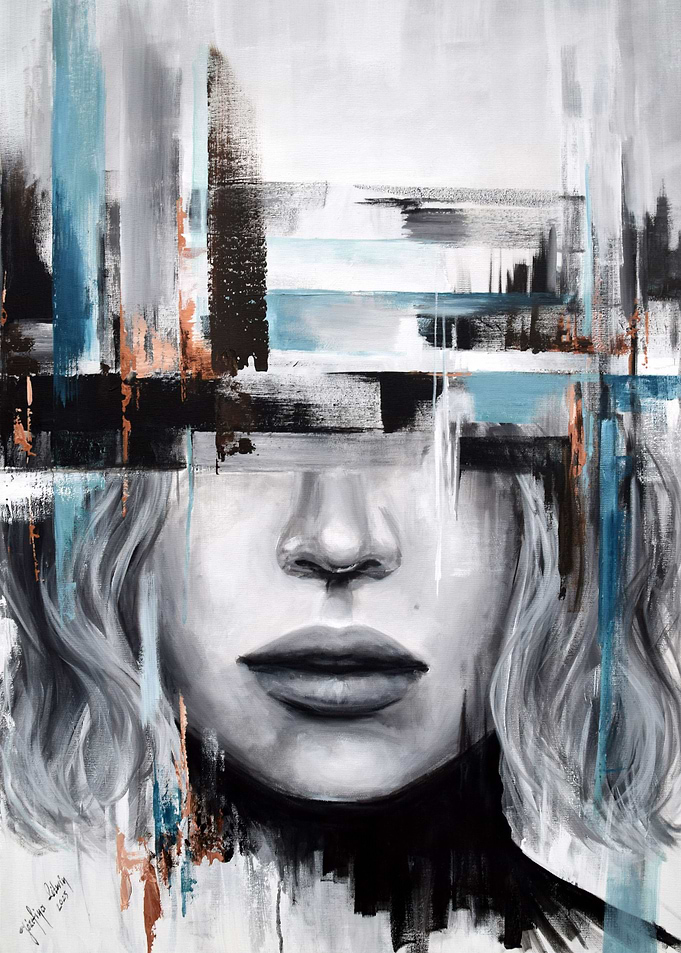 Abstract face painting