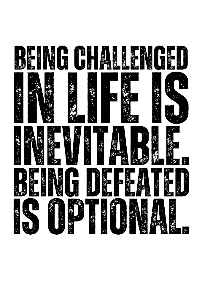 Challenge vs Defeat