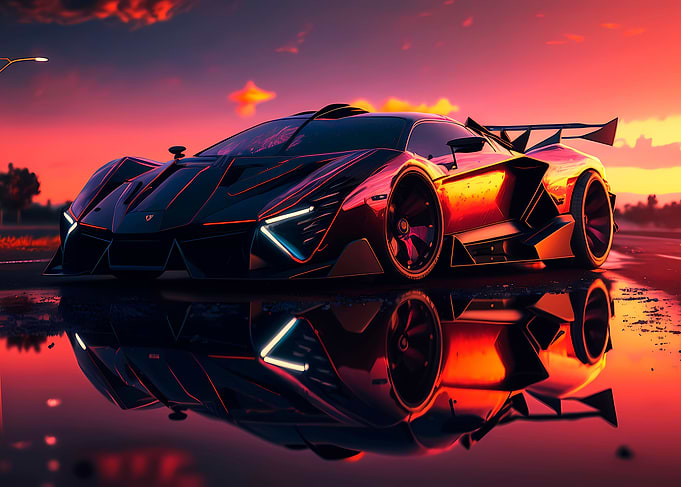 Concept of future Supercar