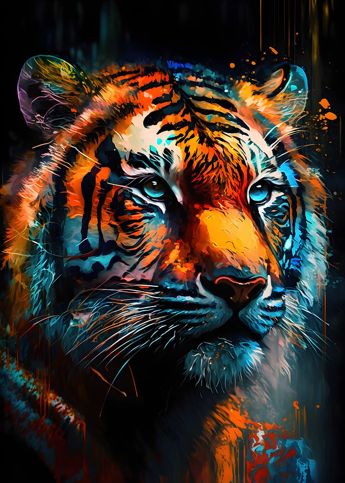 Untamed Beauty Tiger Head