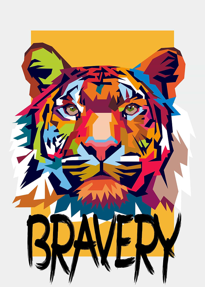 TIGER POP ART VECTOR