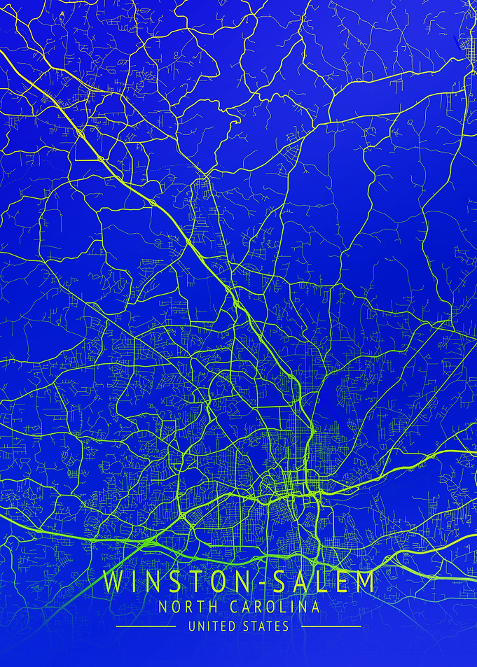 Winston Salem City Map