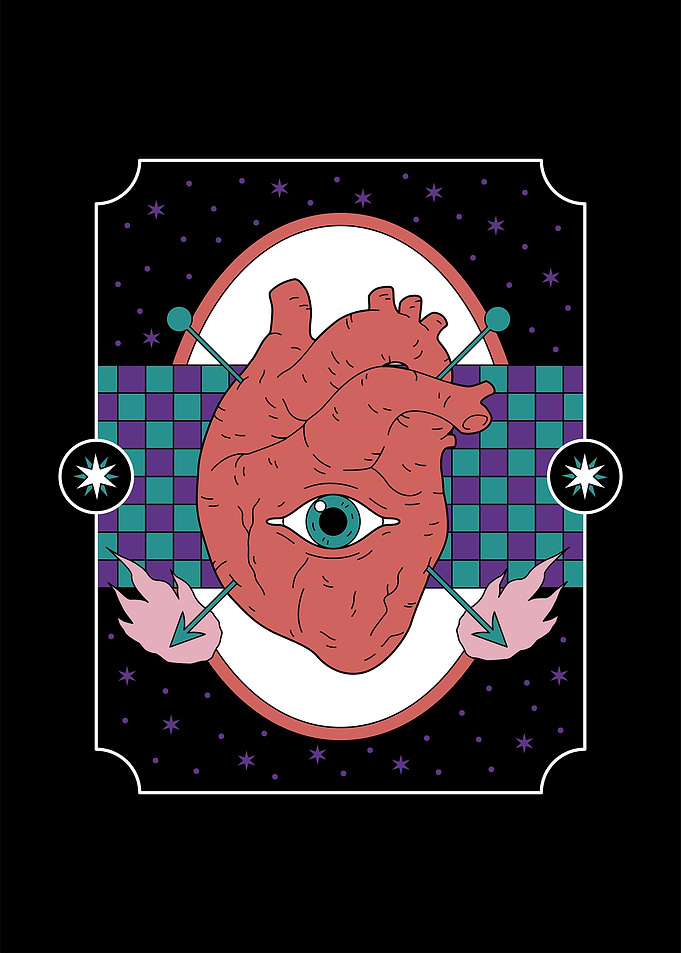 Human Heart With an Eye