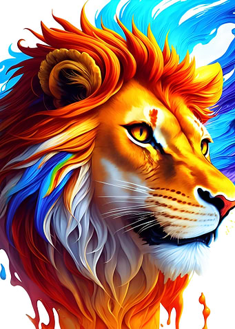 a lion head