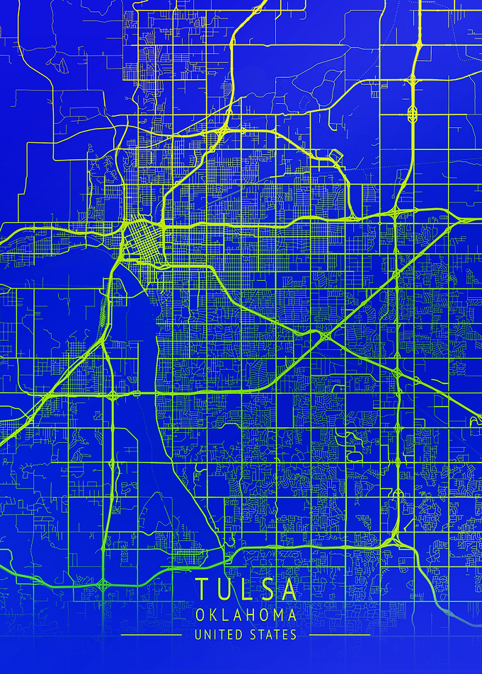 Tulsa USA City Map