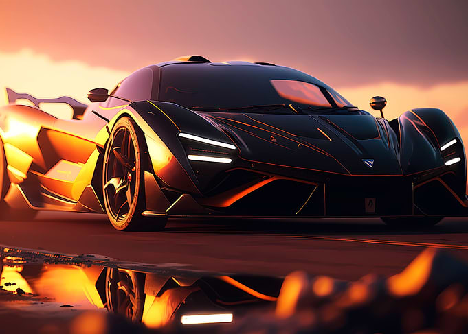 Futuristic Supercar