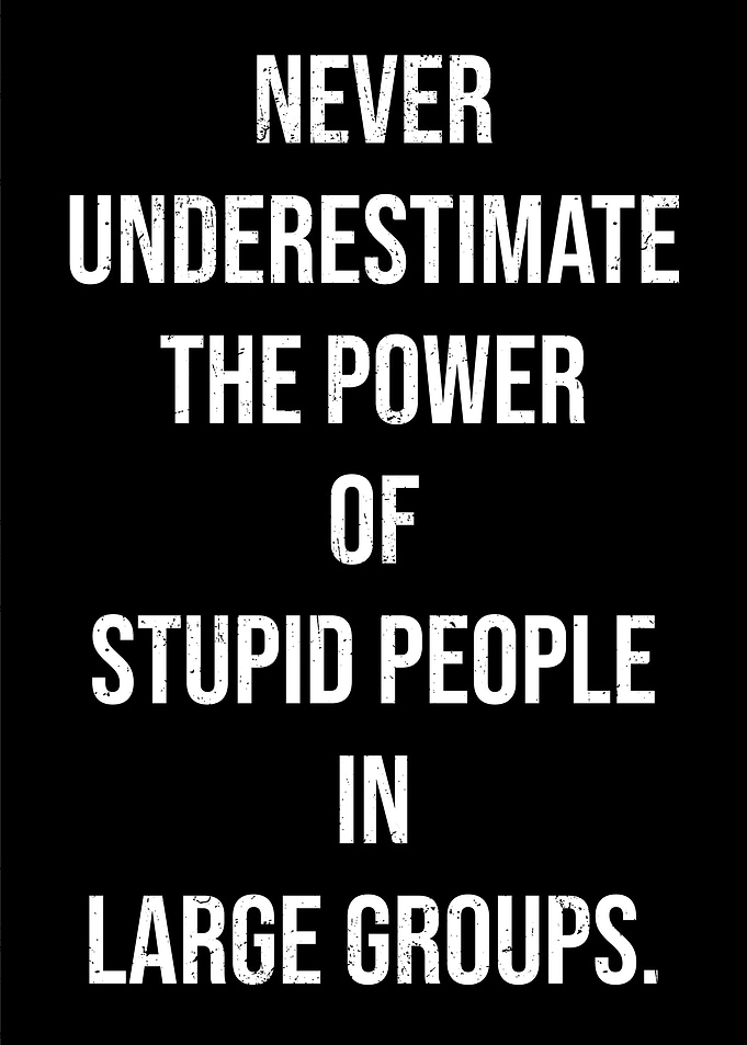Stupid Demotivation Poster