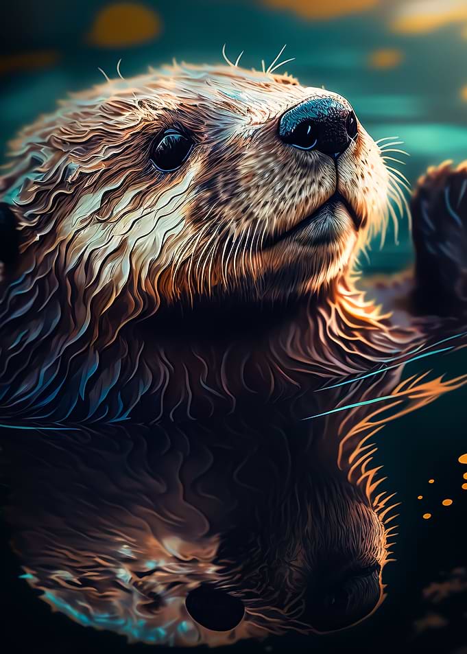 cute baby otter