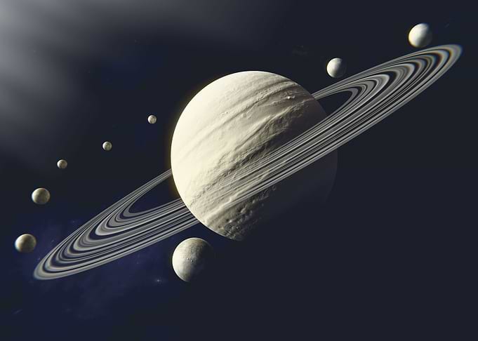 Beautiful planets in space