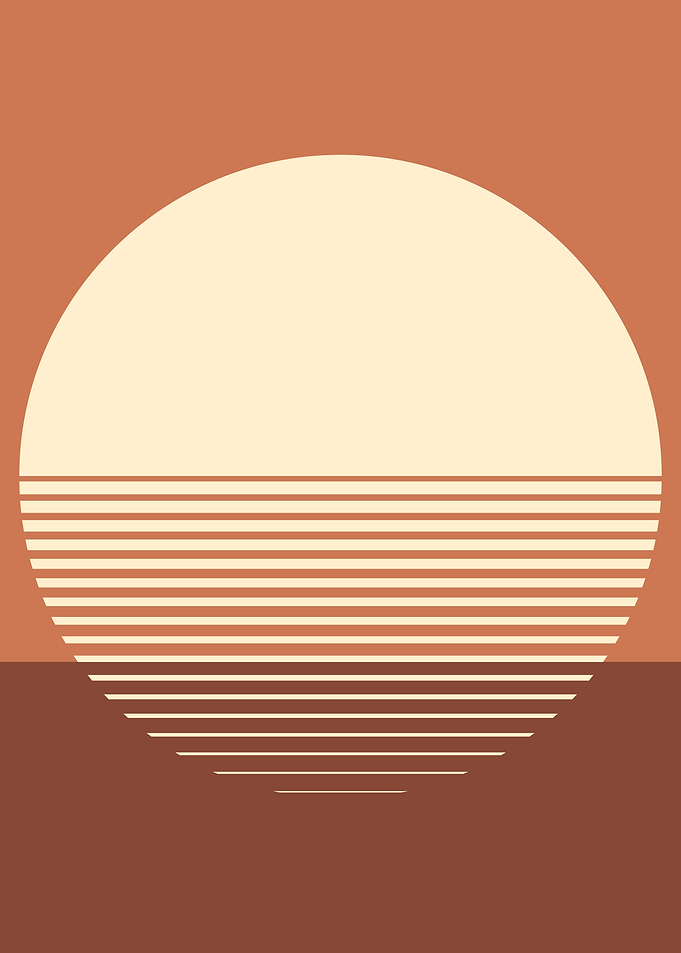 Serene Sun Geometric