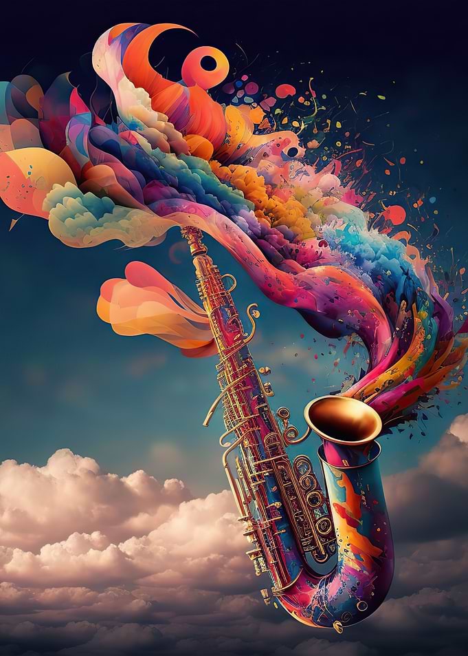 Saxophone Colorful
