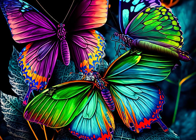 Tropics Of Blue Butterfly