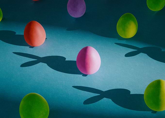 Egg with Rabbit as Shadow
