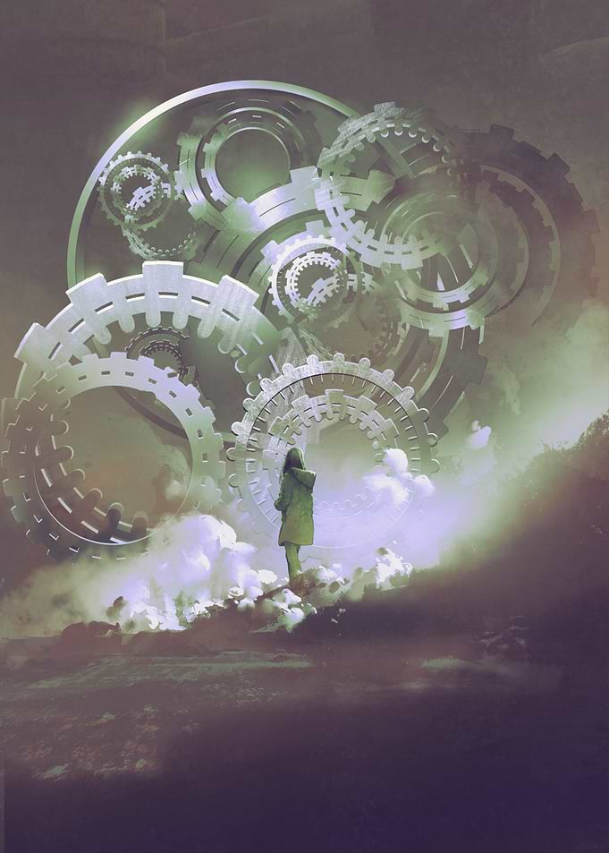 Futuristic woman