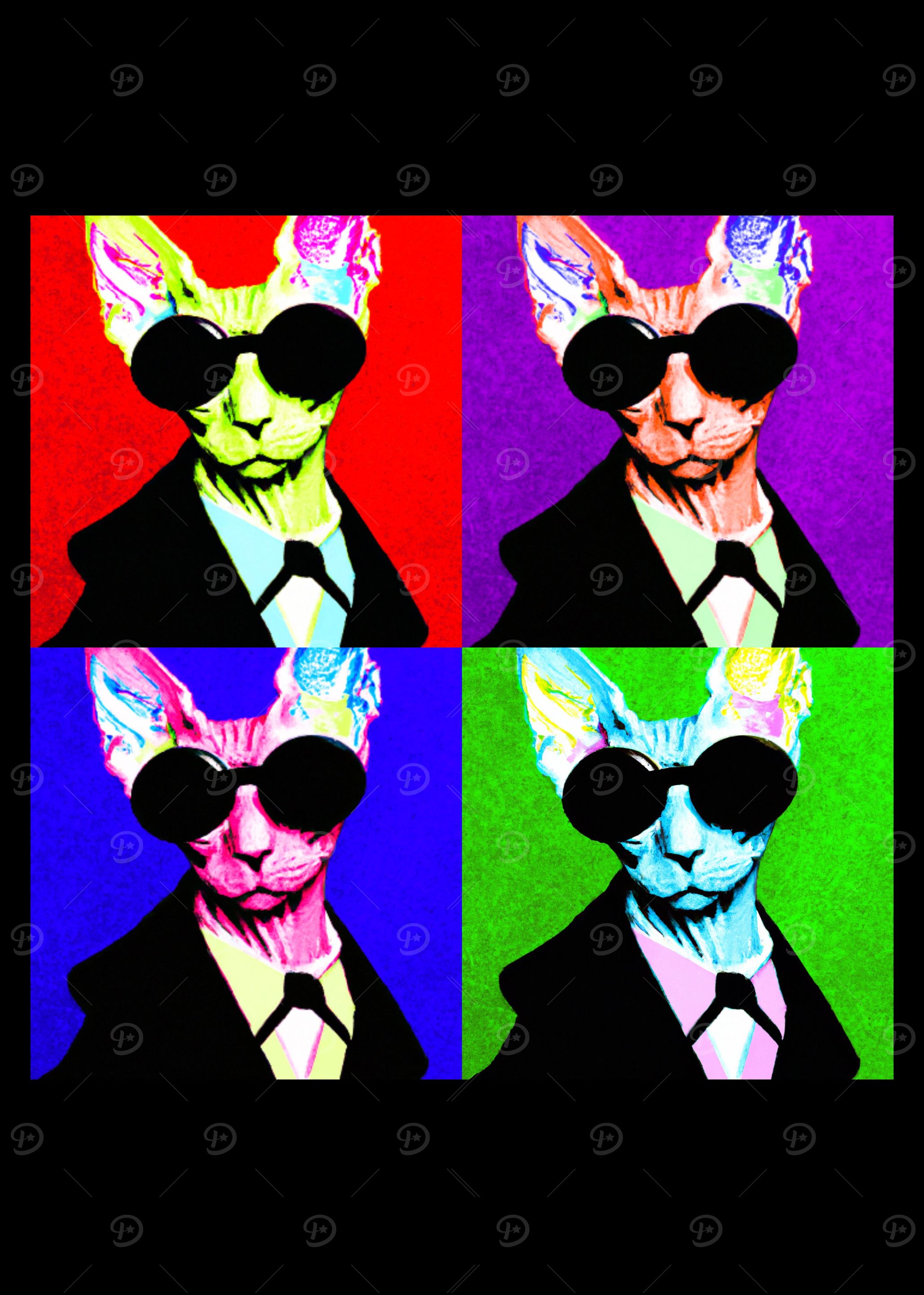 Sphynx Cat Pop Art