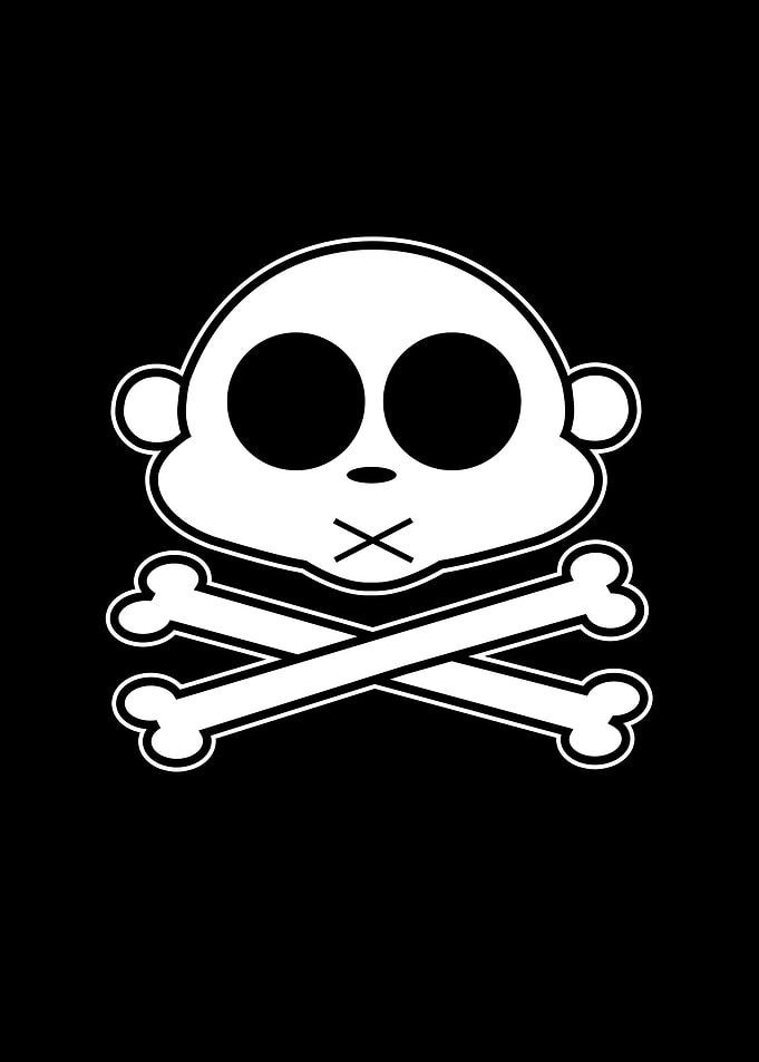 Monkey Cross Bone