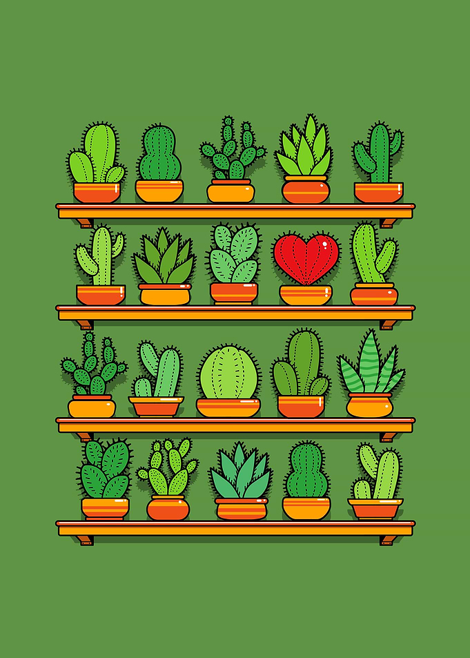 Love Yourself Cactus Heart