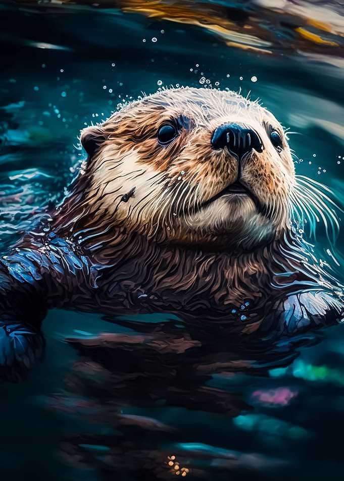 cute baby otter