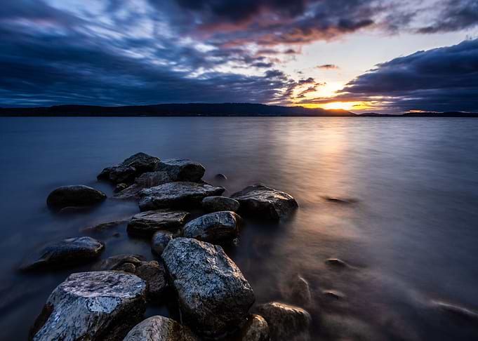 dramatic sunset