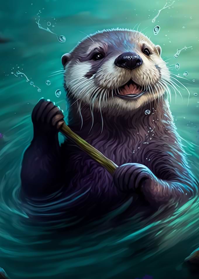 cute baby otter