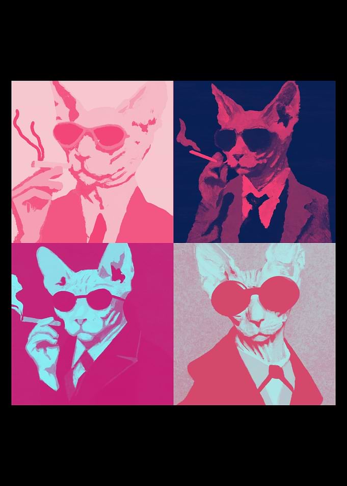 Sphynx Cat Pop Art