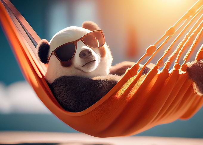 Panda chilling