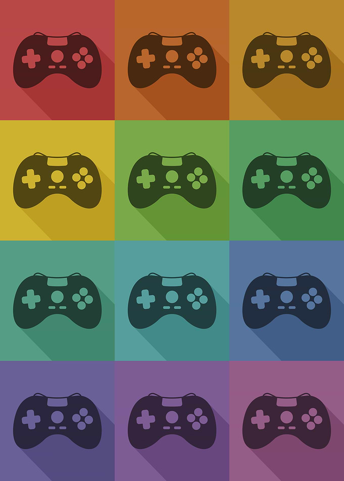 Video Game Controller Art