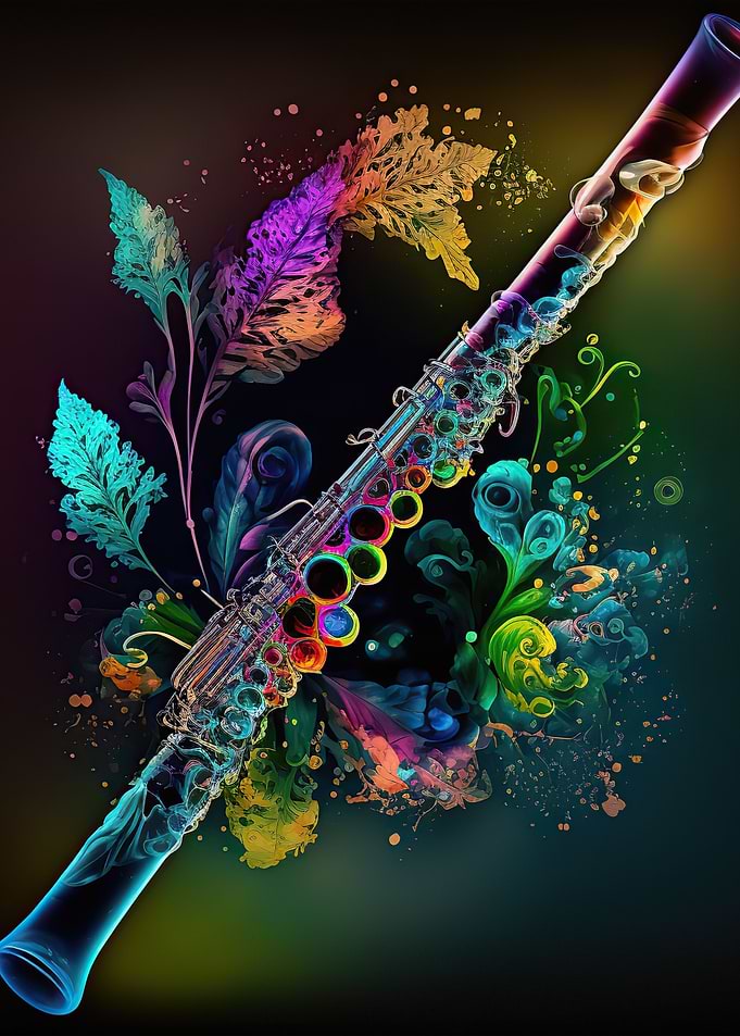 Colorful flute