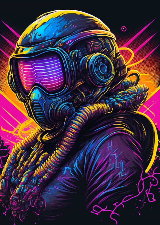 vector Cute Colorful Ninja