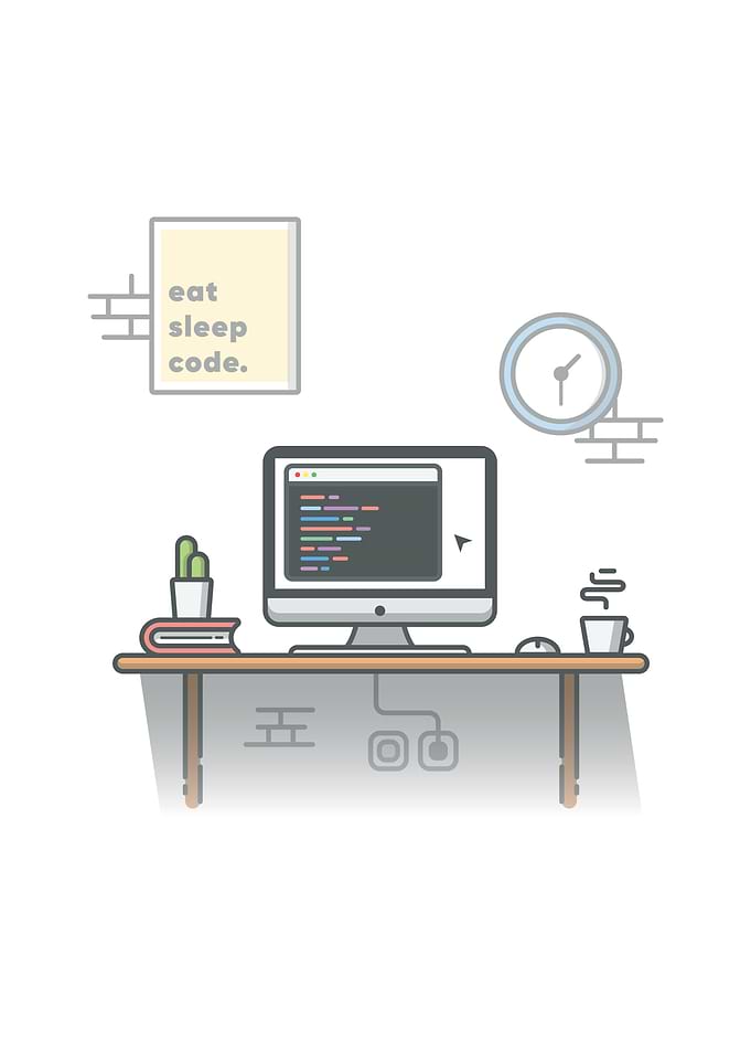 Workspace Cartoon
