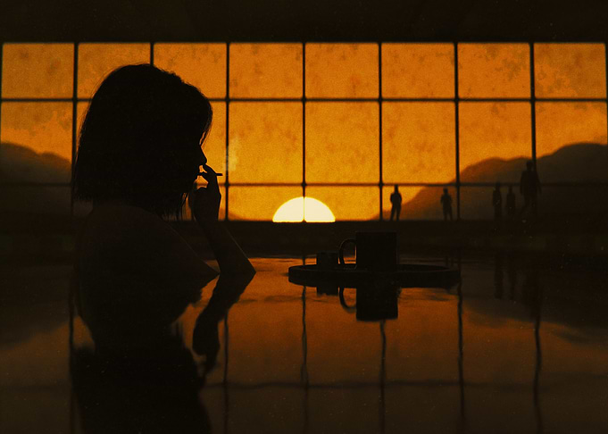 The Sunset Building Scene