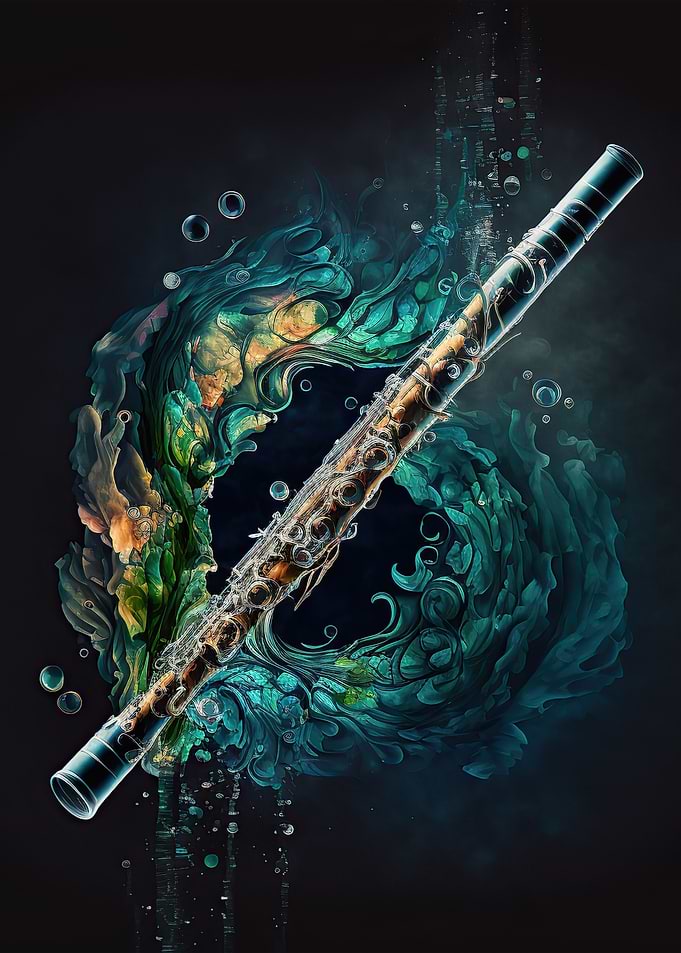 Colorful flute