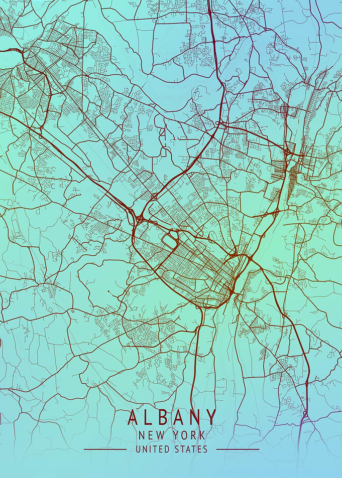 Albany New York City Map