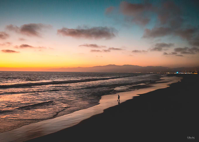 Santa Monica Beach Sunset