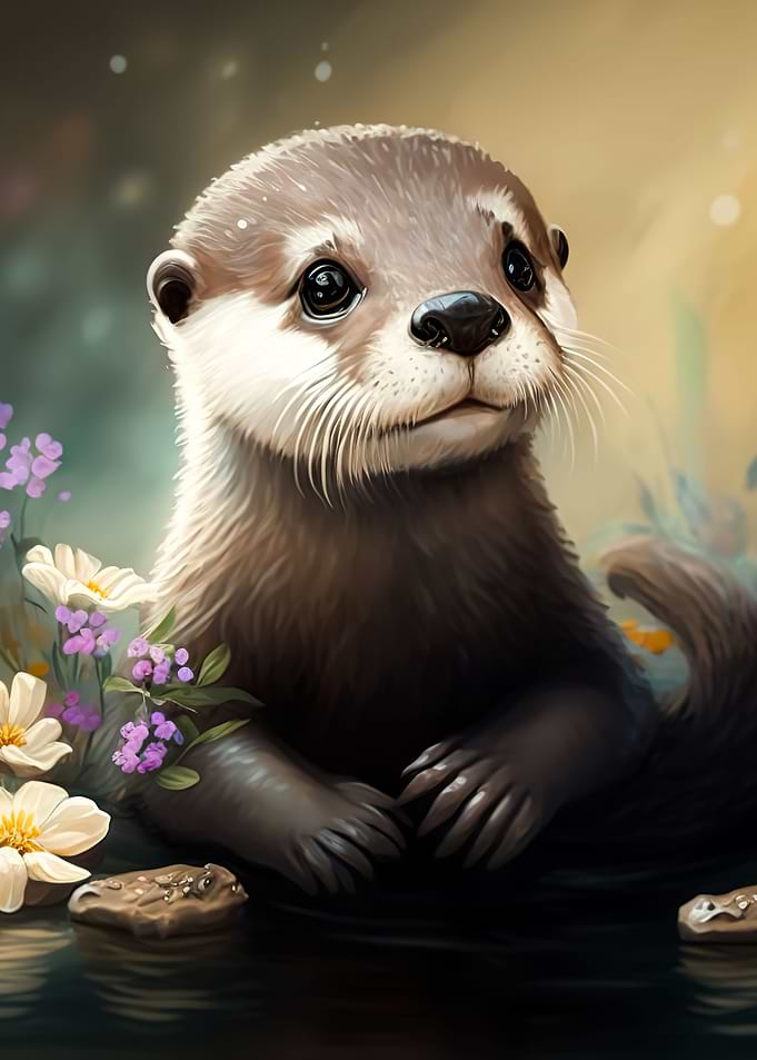 cute baby otter