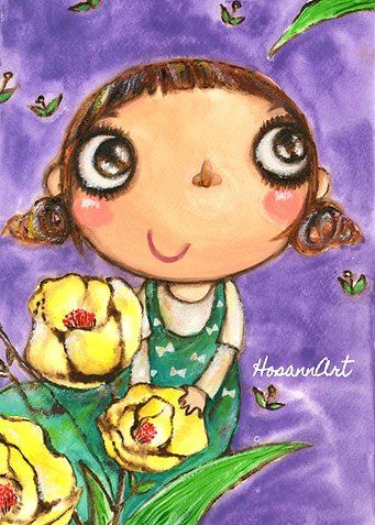 Yellow Bloom Girl