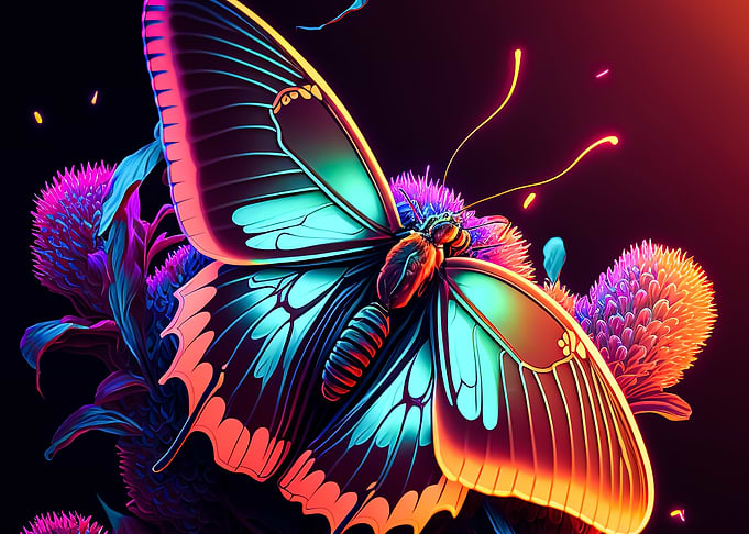 Tropics Of Blue Butterfly