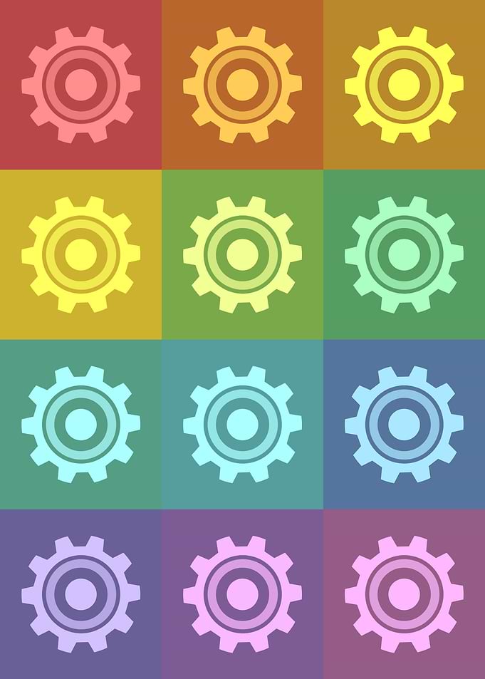 Engineer Gears Pop Art