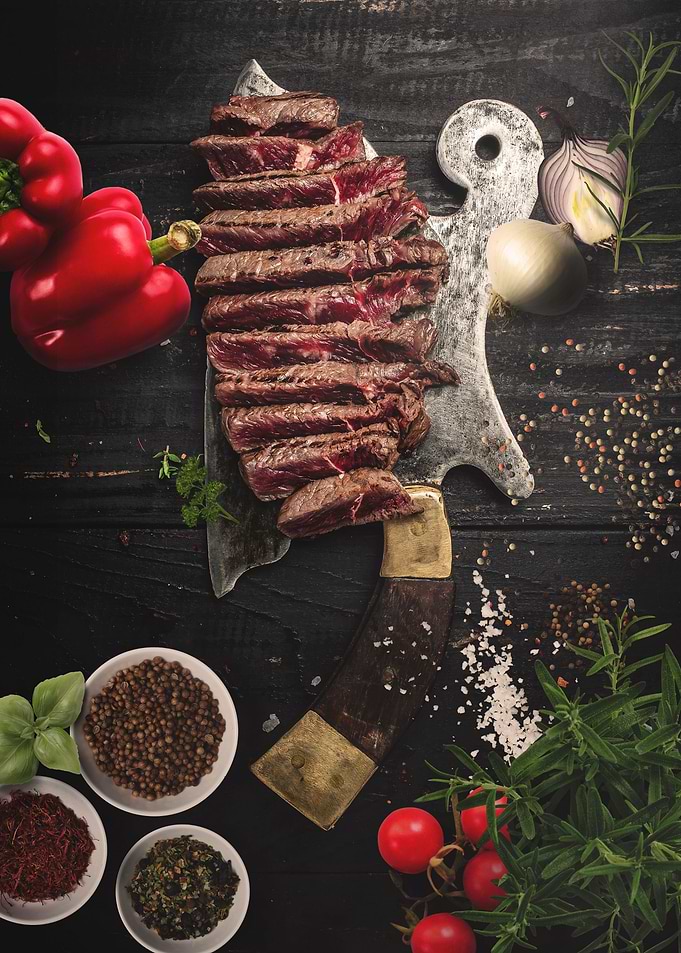Meat Steak on Hatchet