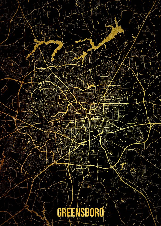 Greensboro gold map