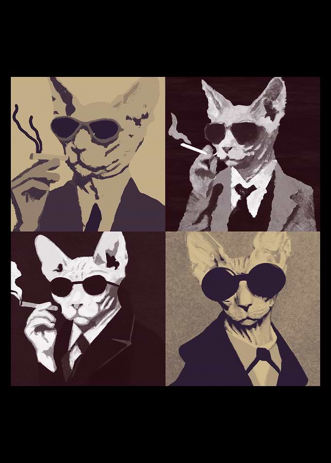 Sphynx Cat Pop Art