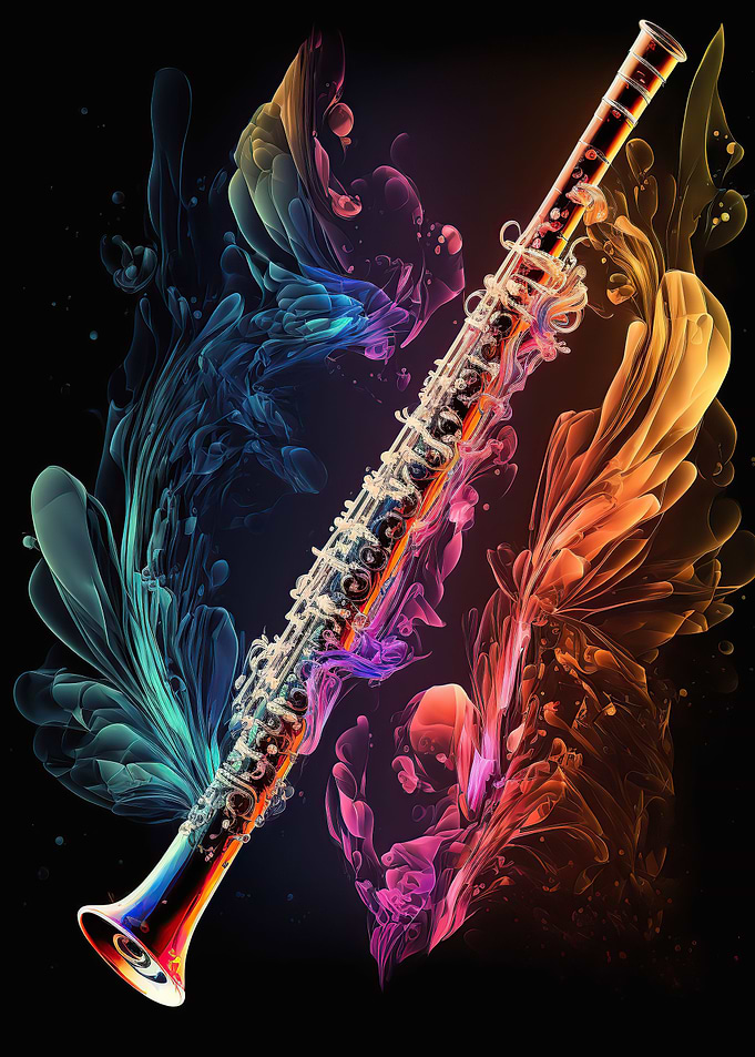 Colorful flute