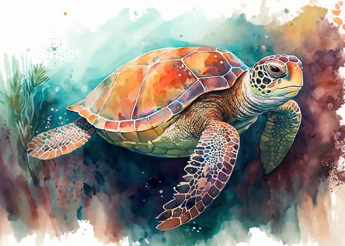 Ocean Sealife Turtle
