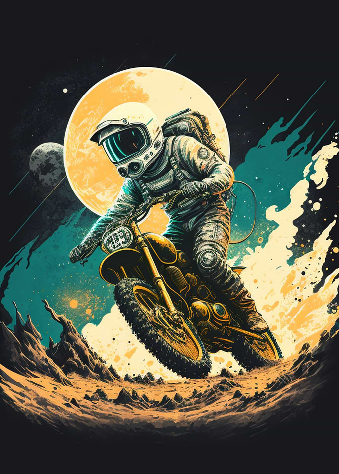 Funny Astronaut In Space