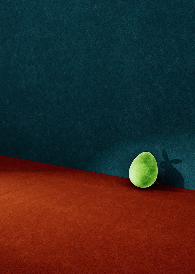 Egg with Rabbit as Shadow