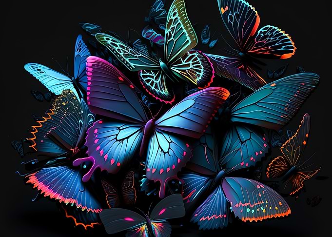 Tropics Of Blue Butterfly