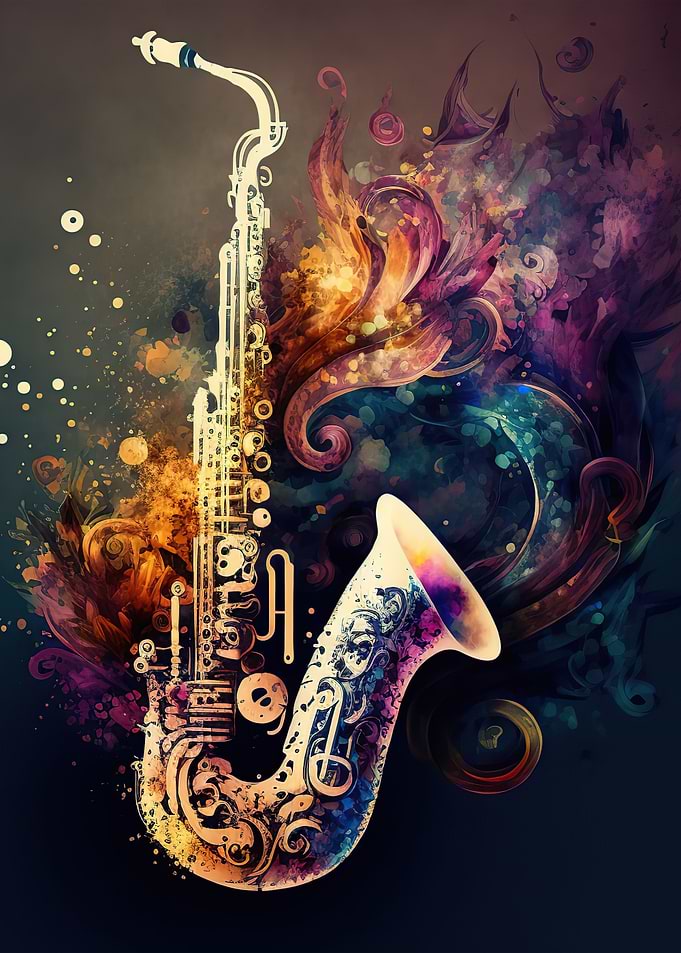 Saxophone Colorful